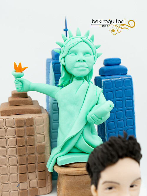 Amerika Temalı Pasta