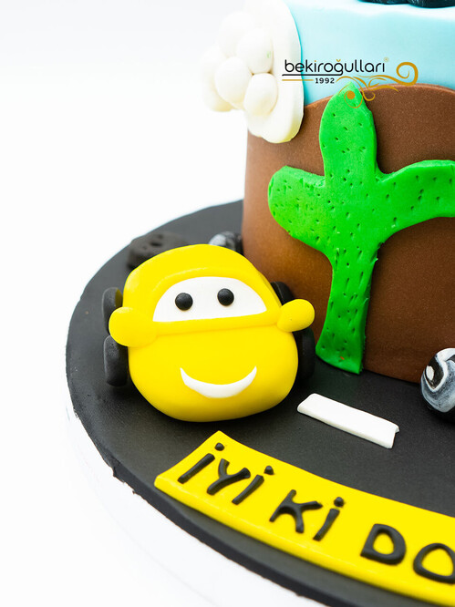 Araba Temalı Konsept Pasta