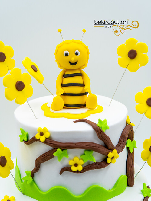 Arı ve Ağaç Temalı Konsept Pasta