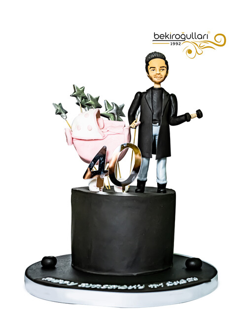 Baba Çocuk Model Konsept Doğum Günü Pastası