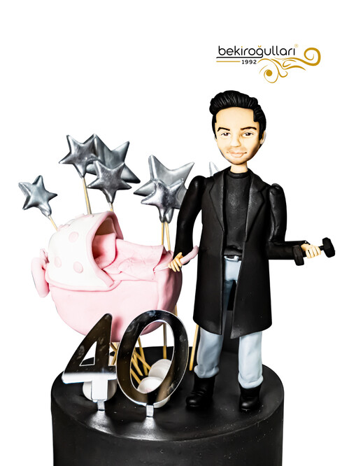 Baba Çocuk Model Konsept Doğum Günü Pastası