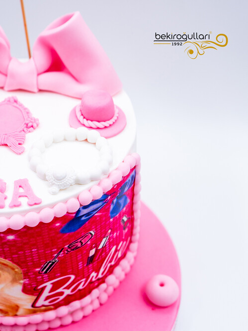 Barbi Temalı Konsept Pasta