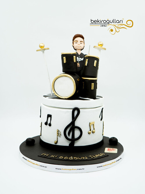 Bateri Temalı Butik Pasta