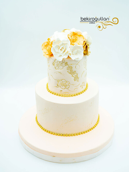 Çiçek ve İşleme Konsept Tasarım Pasta