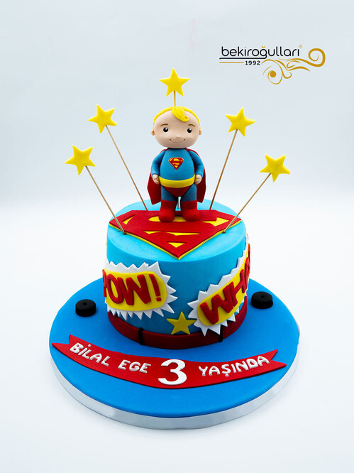 Çocuk Superman Konsept Pasta