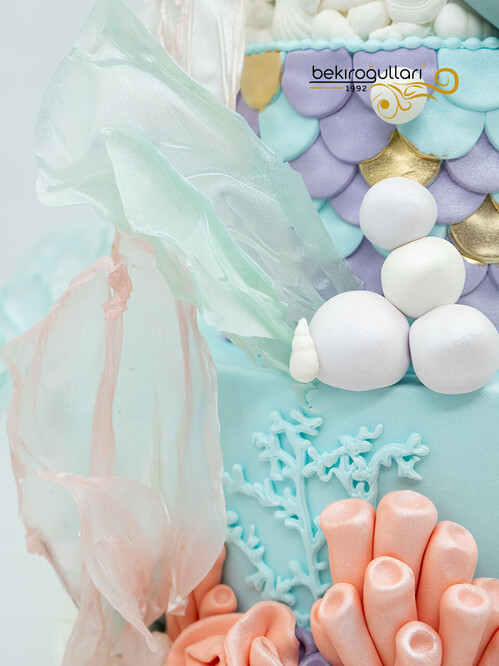 Deniz Kızı Tasarım Pasta