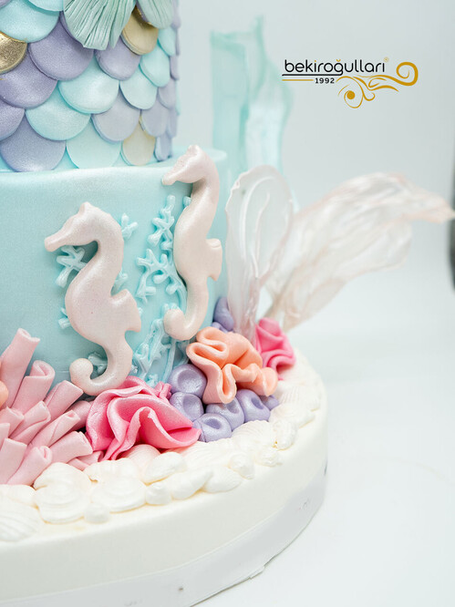 Deniz Kızı Tasarım Pasta
