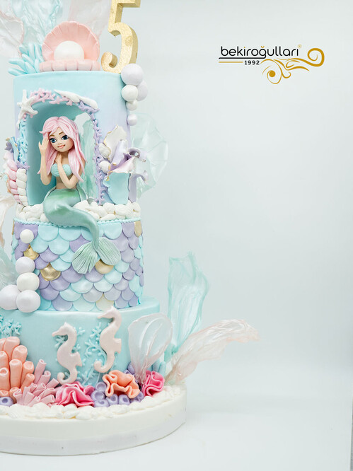 Deniz Kızı Tasarım Pasta