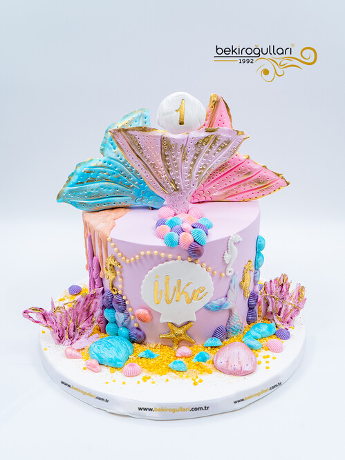 Deniz Kızı Temalı Konsept Pasta