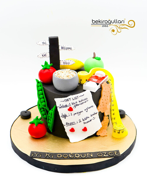 Diyetisyen Temalı Konsept Pasta