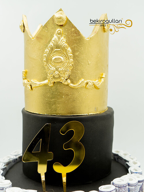 Dolar ve Taç Konsept Pasta