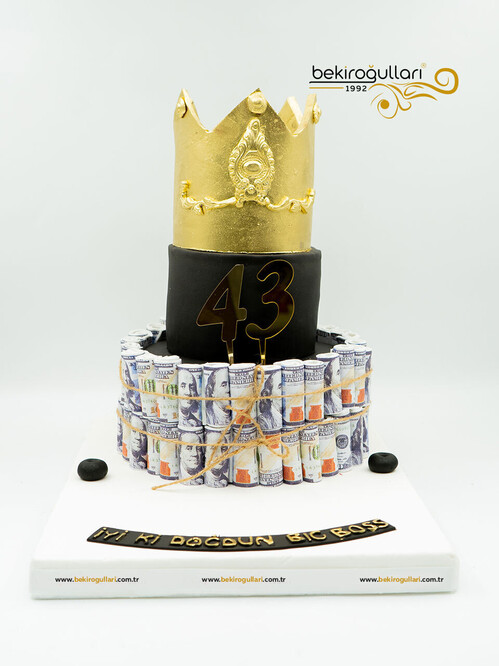 Dolar ve Taç Konsept Pasta