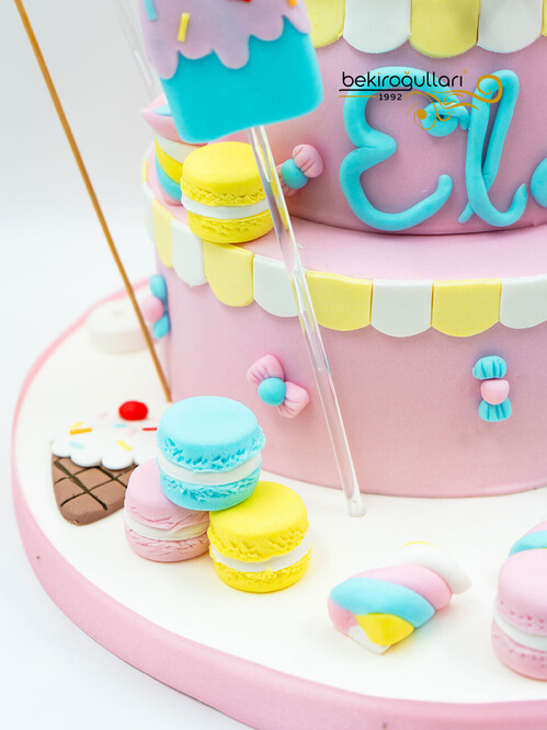 Dondurma Şeker Temalı Pasta