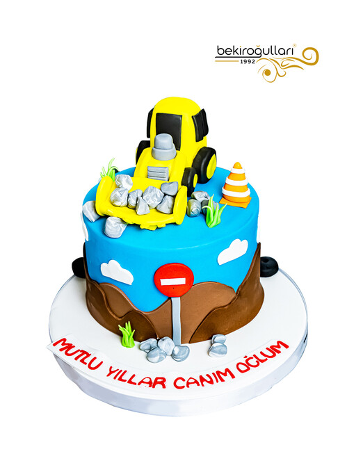 Dozer Model Konsept Doğum Günü Pastası