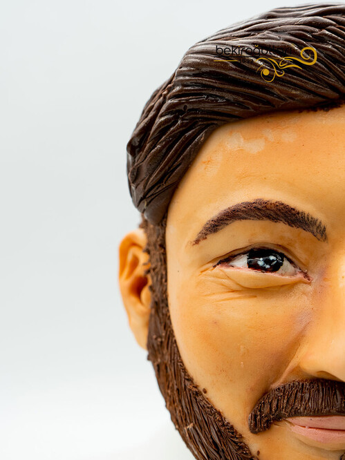 Erkek Büst Tasarım Benzetme Pasta