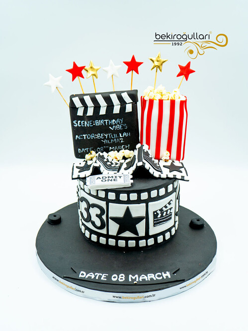 Film Şeridi Temalı Pasta