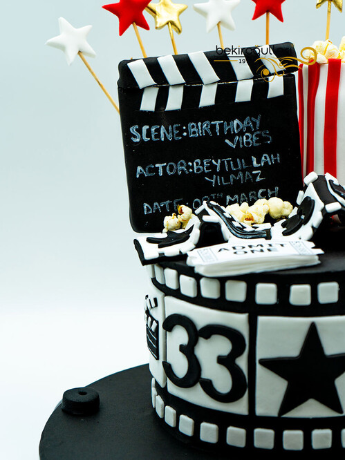 Film Şeridi Temalı Pasta