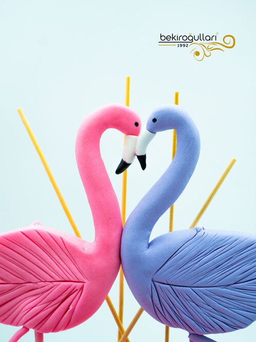 Flamingo Temalı Konsept Pasta