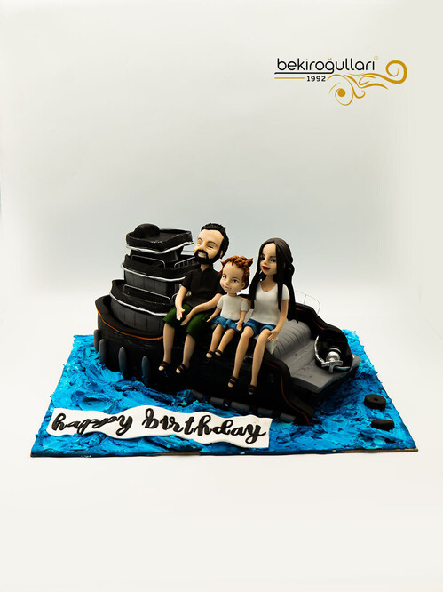 Gemi Detaylı Aile Konsept Pasta