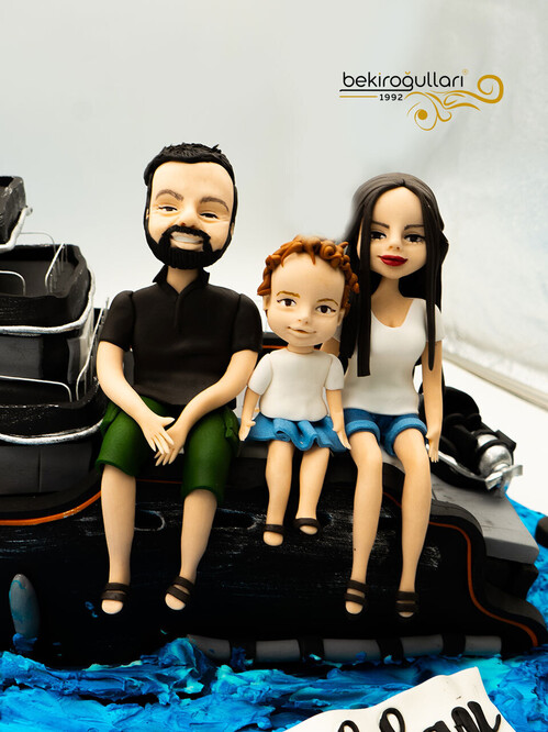 Gemi Detaylı Aile Konsept Pasta