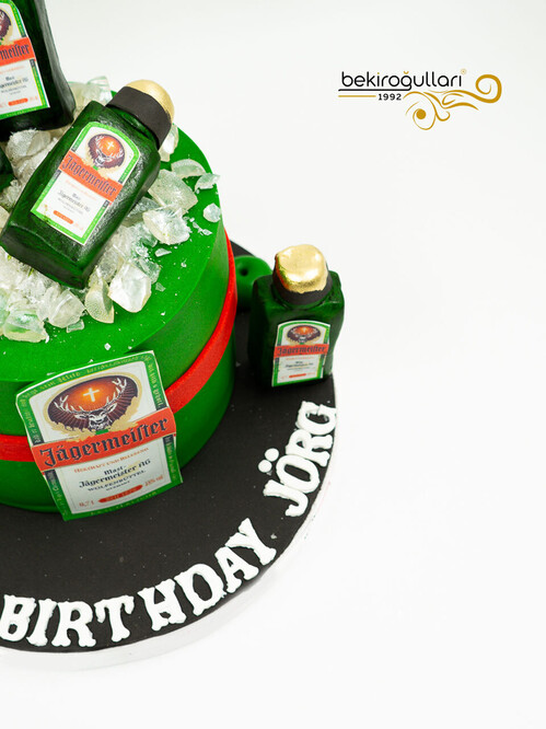 İçecek Temalı Butik Pasta