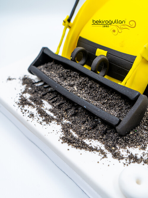 İş Makinesi Temalı Konsept Pasta