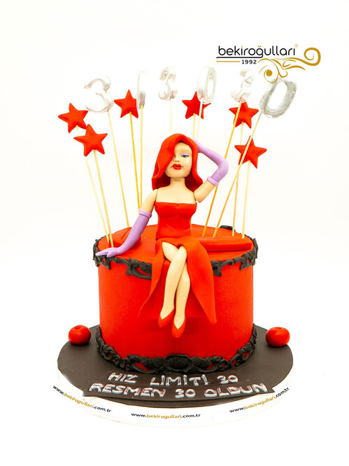 Kadın Figür Butik Pasta