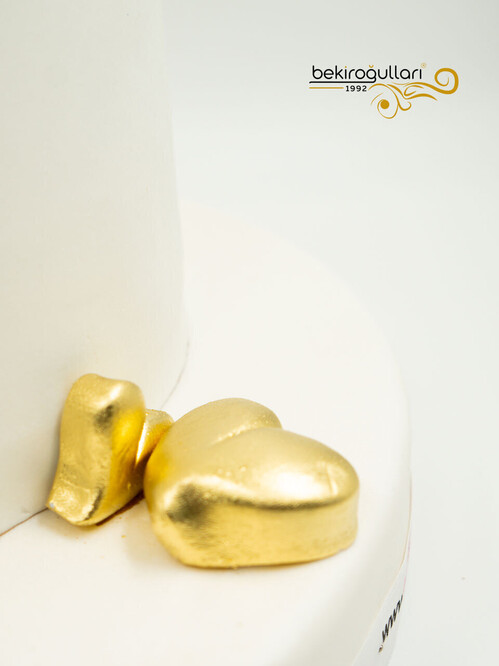 Kalp Detaylı Sevgili Pasta