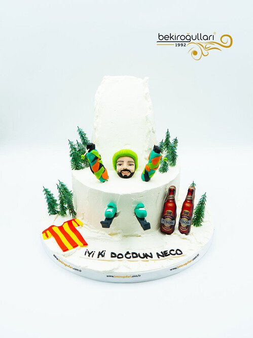 Kayak Temalı Sıvama Pasta