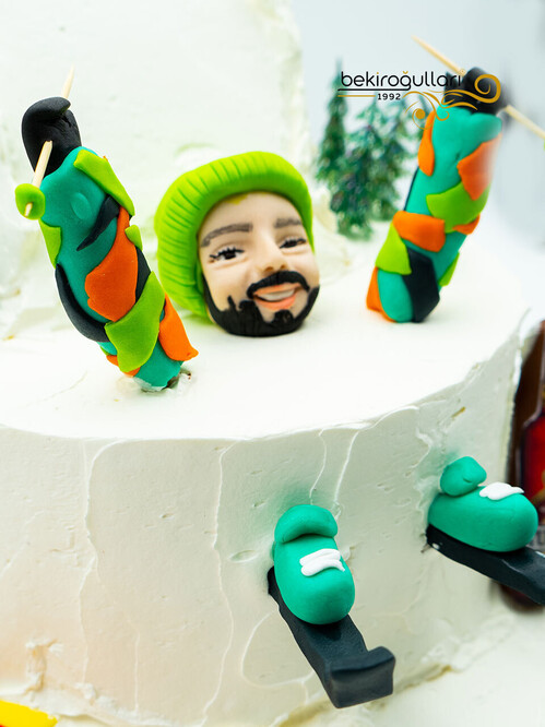 Kayak Temalı Sıvama Pasta