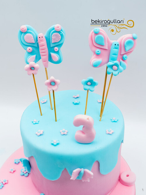 Kelebek Detaylı Konsept Pasta