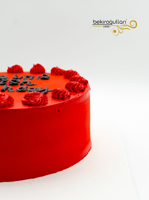 Kırmızı Naked Sıvama Pasta