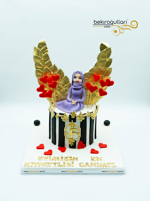 Kişisel Detaylı Tasarım Pasta
