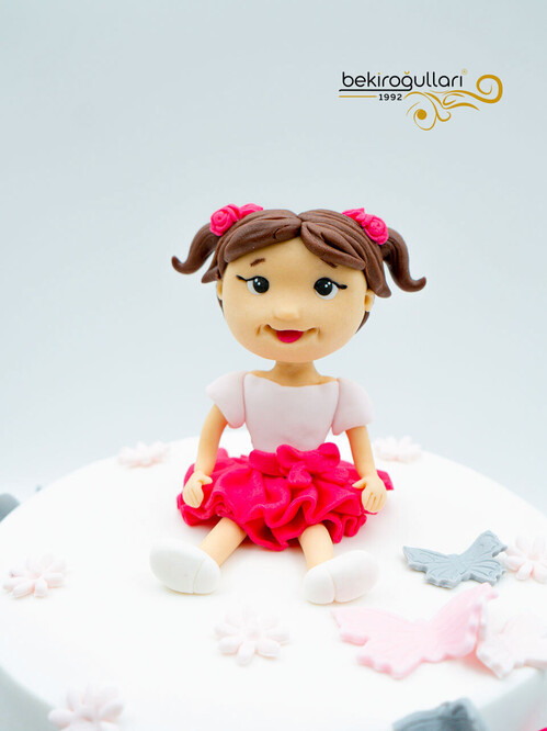 Kız Bebek Temalı Pasta