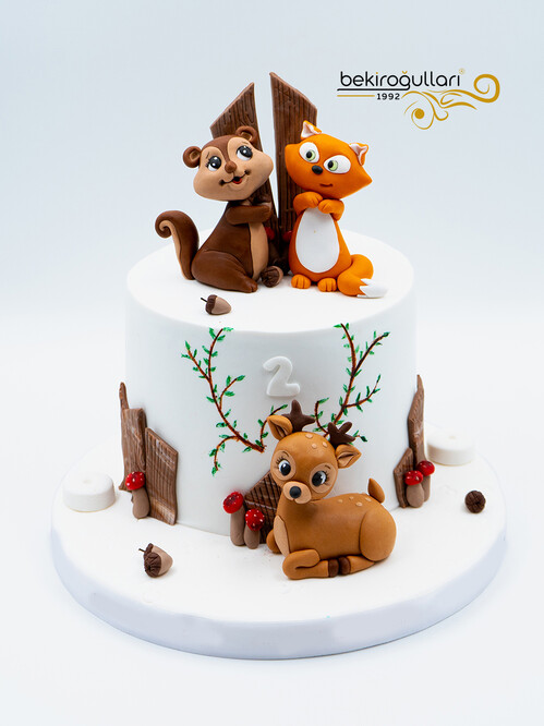 Küçük Hayvanlar Model Konsept Pasta