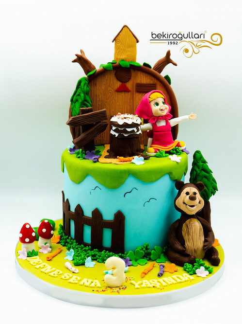 Küçük Kız Ayı Model Konsept Pasta