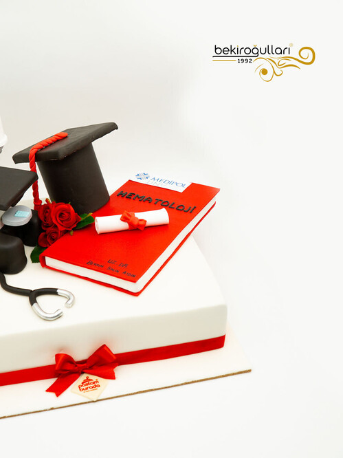 Mezuniyet Temalı Tasarım Pasta