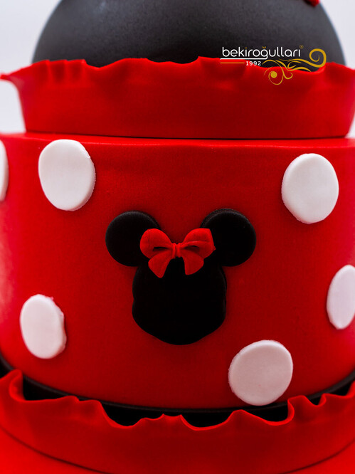 Minnie Mouse Temalı Konsept Pasta
