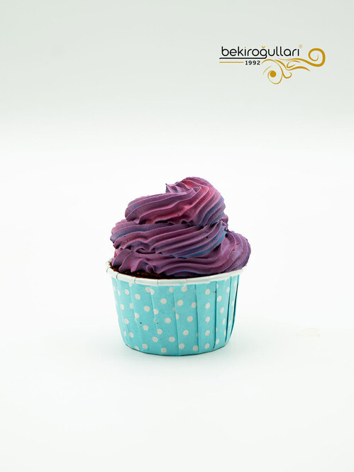 Mor Renkli Cupcake