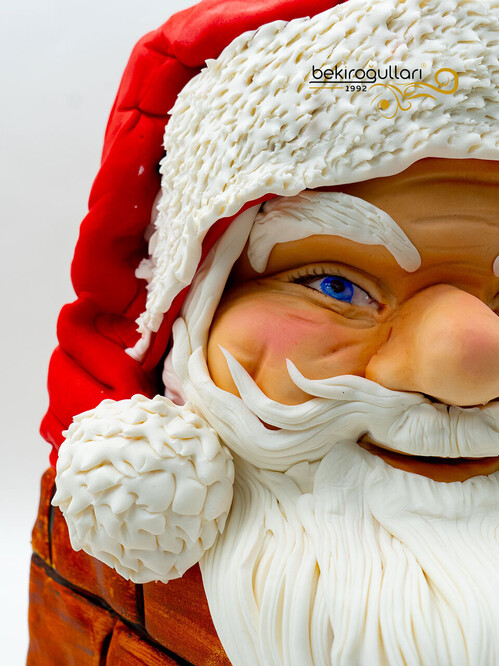 Noel Baba Büst Tasarım Pasta