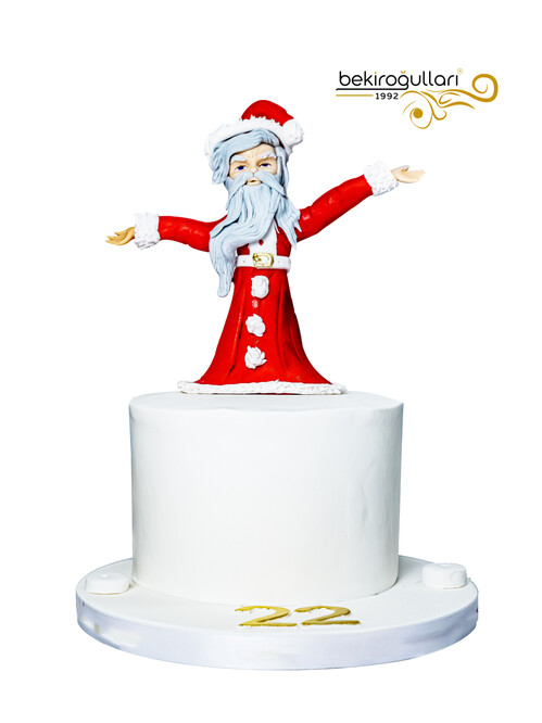 Noel Baba Model Konsept Doğum Günü Pastası