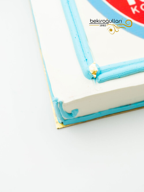 Okul Logosu Resimli Pasta