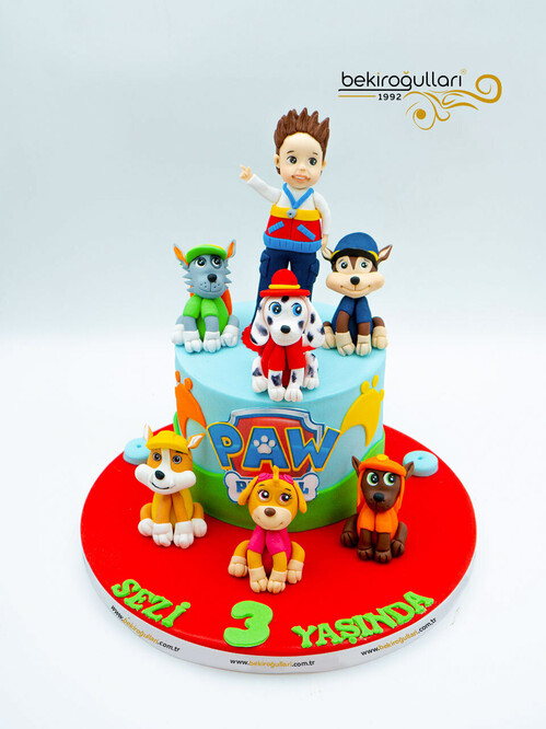 Paw Patrol Tasarım Pasta