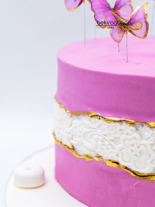 Pembe Kelebek Konsept Pasta