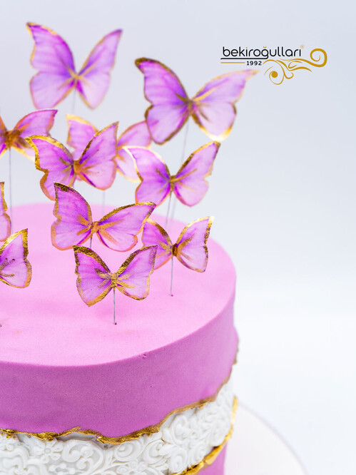 Pembe Kelebek Konsept Pasta