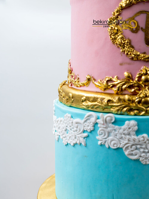 Prenses Temalı Konsept Pasta