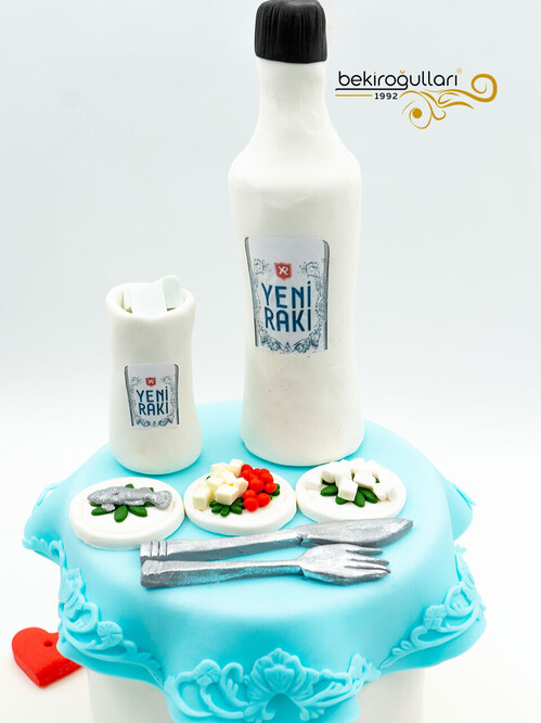 Rakı Temalı Butik Pasta
