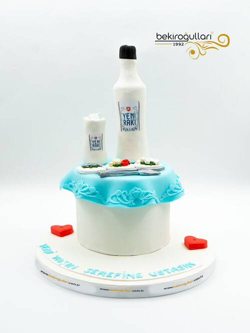 Rakı Temalı Butik Pasta