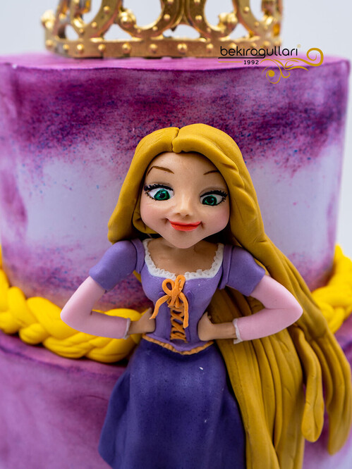 Rapunzel Temalı Konsept Pasta