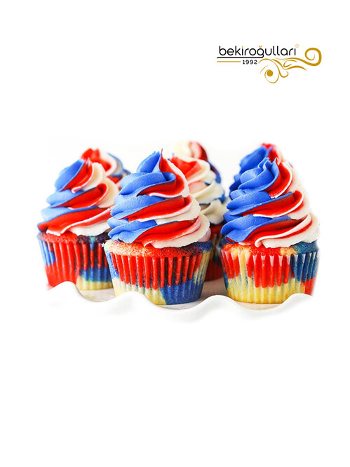 Rengarenk Kremalı Sade Kekli